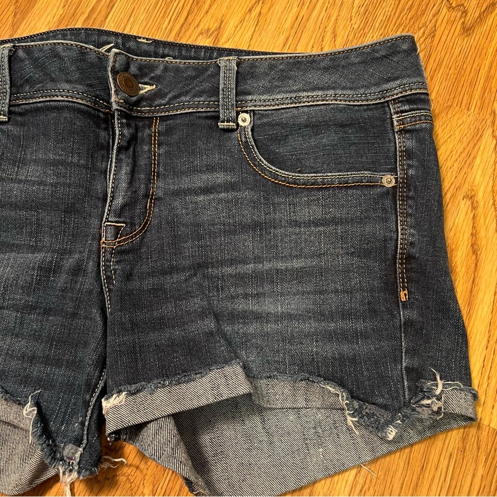 American Eagle Outfitters Dark Grayish blue  Jean Shorts - Picture 3 of 13